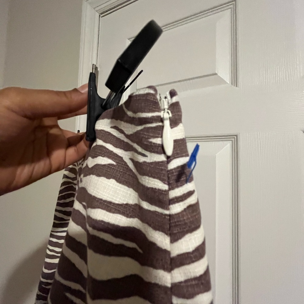 Loft Zebra Print Brown and White Skirt - Picture 5 of 9